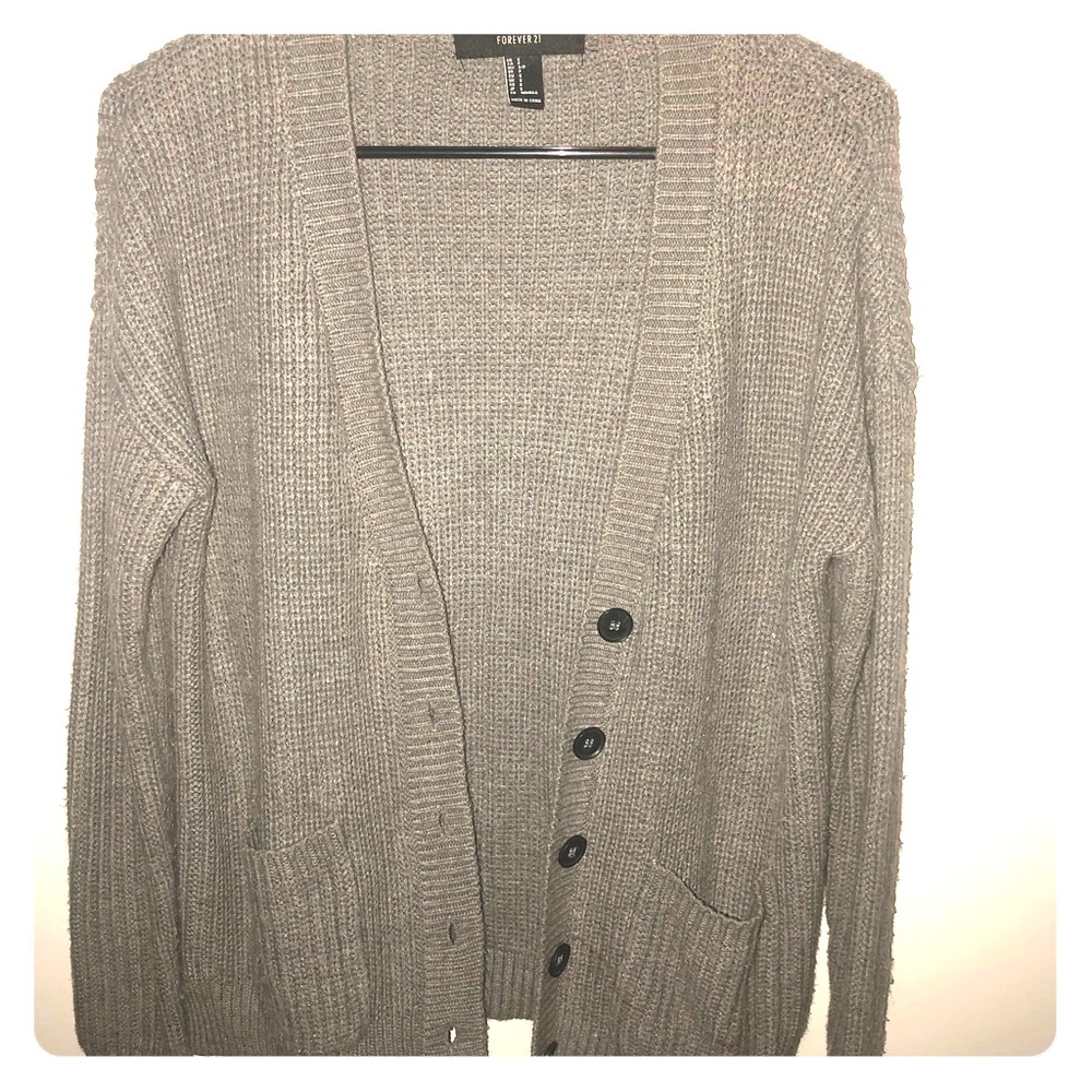 Grey FOREVER21 Cardigan